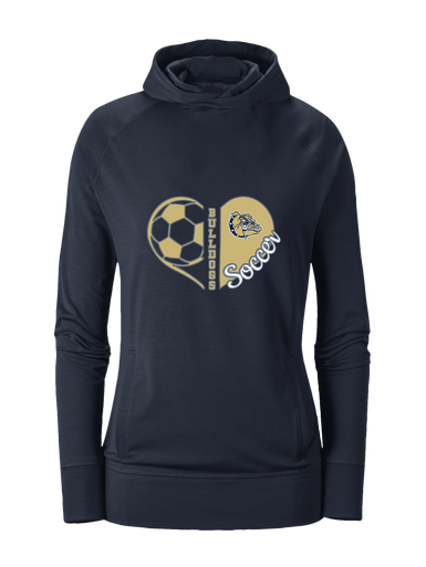 Decatur Bulldogs Heart Soccer Women's Hoodie