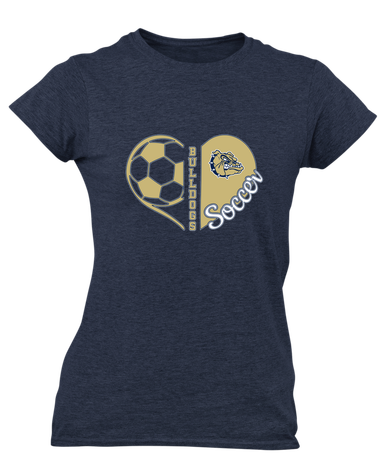Decatur Bulldogs Heart Soccer Women's Premium SS T-Shirt