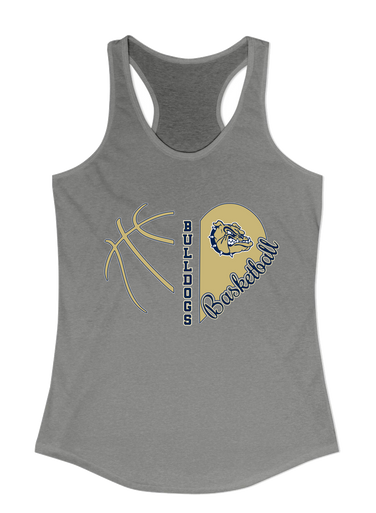 Decatur Bulldogs Heart Basketball Women's Tank Top