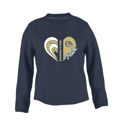 Decatur Bulldogs Heart Track Women's Sweatshirt
