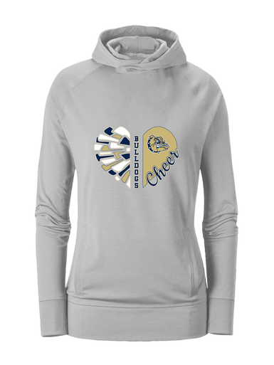 Decatur Bulldogs Heart Cheer Women's Hoodie