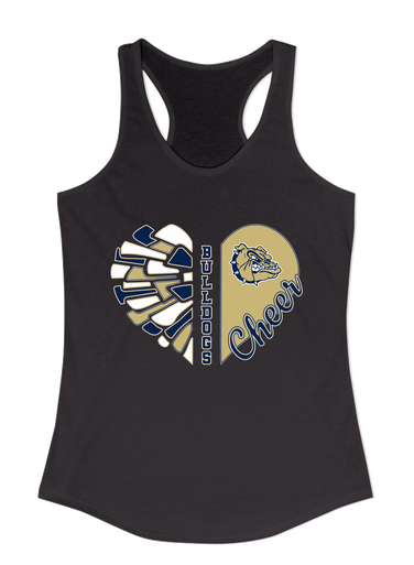 Decatur Bulldogs Heart Cheer Women's Tank Top