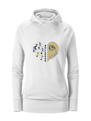 Decatur Bulldogs Heart Band Women's Hoodie