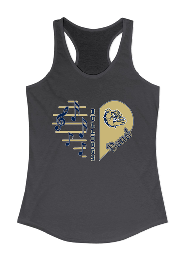 Decatur Bulldogs Heart Band Women's Tank Top
