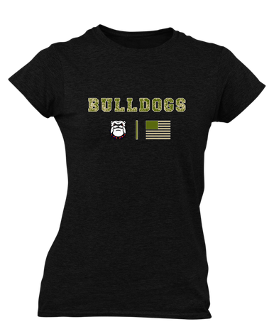 Richmond Bulldogs Camo Flag Women's SS T-Shirt