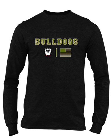 Richmond Bulldogs Camo Flag Men's Premium LS T-Shirt