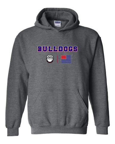 Richmond Bulldogs Team Colors Flag Men's Hoodie