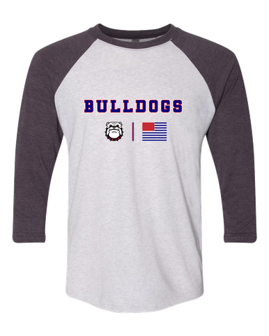 Richmond Bulldogs Team Colors Flag Men's Baseball T-Shirt