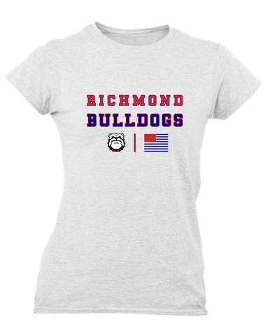 Richmond Bulldogs Spirit Flag Women's Premium SS T-Shirt