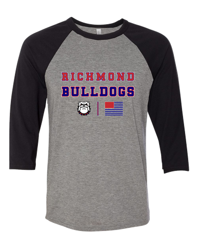 Richmond Bulldogs Spirit Flag Men's Baseball T-Shirt