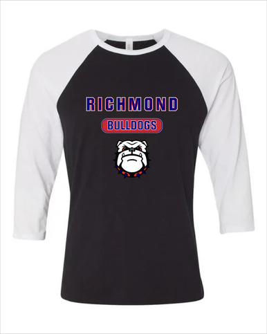 Richmond Bulldogs Mascot #3 Women's Baseball T-Shirt