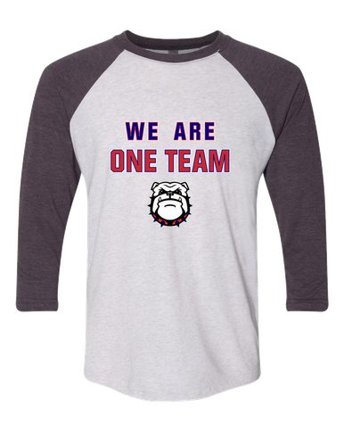 Richmond Bulldogs We Are One Team Women's Baseball T-Shirt