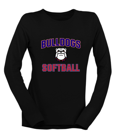 Richmond Bulldogs Softball #1 Women's LS T-Shirt