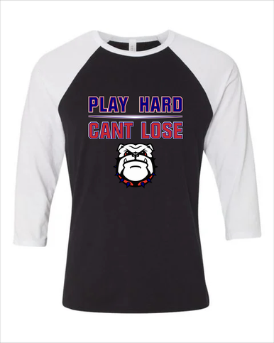 Richmond Bulldogs Play Hard, Can't Lose Women's Baseball T-Shirt