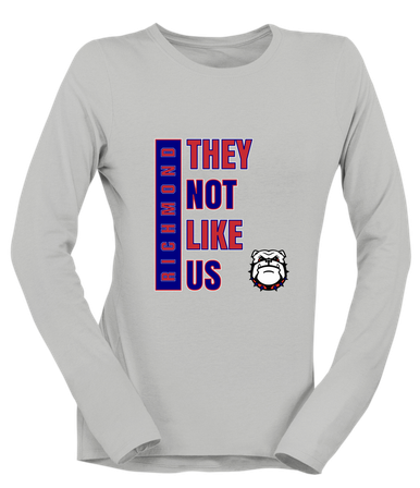 Richmond Bulldogs They Not Like Us #1 Women's Premium LS T-Shirt