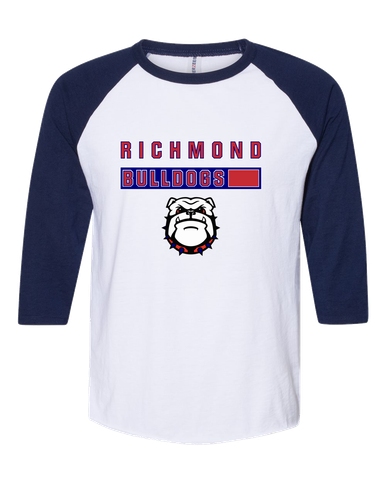 Richmond Bulldogs Mascot #7 Women's Baseball T-Shirt