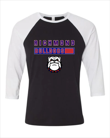Richmond Bulldogs Mascot #7 Men's Baseball T-Shirt