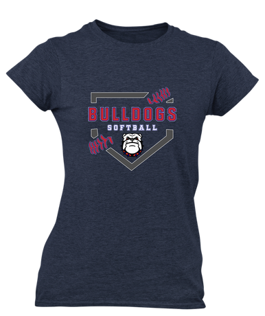 Richmond Bulldogs Softball #2 Women's Premium SS T-Shirt