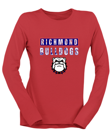 Richmond Bulldogs Mascot #9 Women's LS T-Shirt