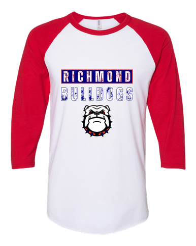 Richmond Bulldogs Mascot #9 Women's Baseball T-Shirt