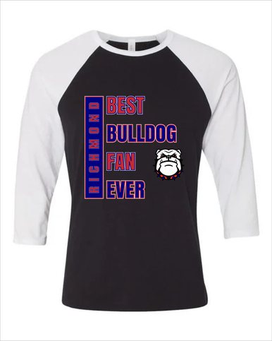 Richmond Bulldogs Best Bulldog Fan Women's Baseball T-Shirt
