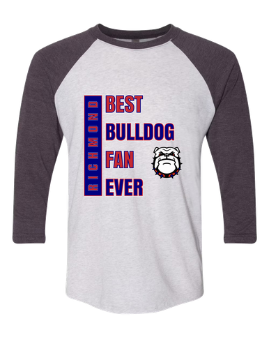 Richmond Bulldogs Best Bulldog Fan Men's Baseball T-Shirt