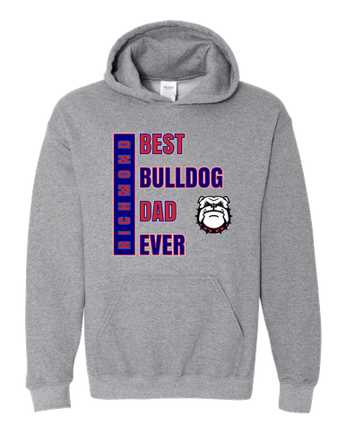 Richmond Bulldogs Best Bulldog Dad Men's Hoodie