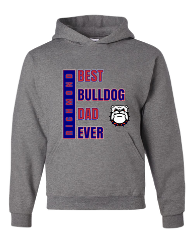 Richmond Bulldogs Best Bulldog Dad Men's Premium Hoodie