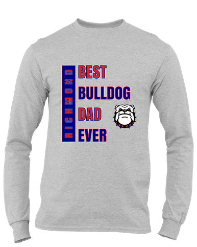 Richmond Bulldogs Best Bulldog Dad Men's LS T-Shirt