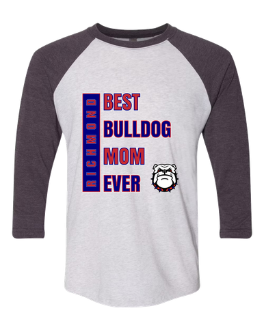 Richmond Bulldogs Best Bulldog Mom Women's Baseball T-Shirt