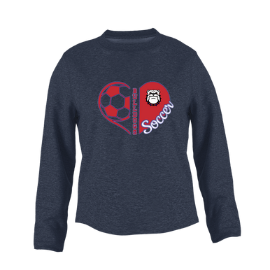 Richmond Bulldogs Heart Soccer Women's Sweatshirt