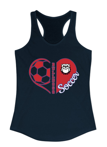 Richmond Bulldogs Heart Soccer Women's Tank Top