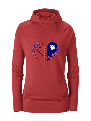 Richmond Bulldogs Heart Basketball Women's Hoodie