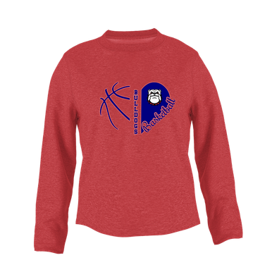 Richmond Bulldogs Heart Basketball Women's Sweatshirt