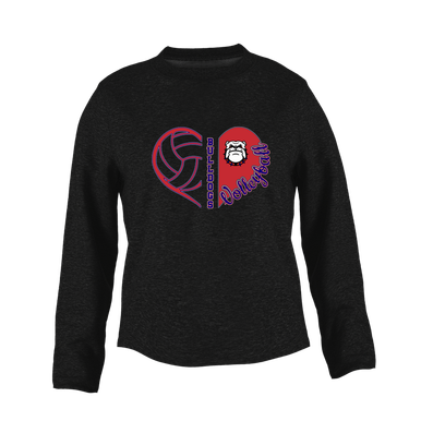 Richmond Bulldogs Heart Volleyball Women's Sweatshirt