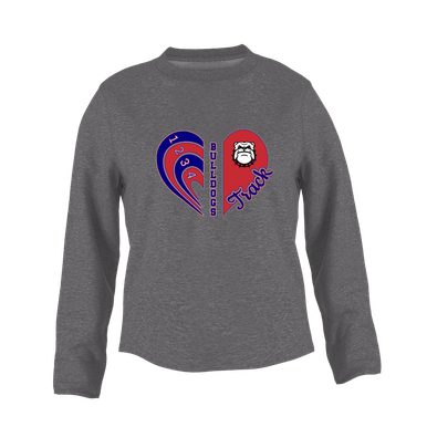 Richmond Bulldogs Heart Track Women's Sweatshirt