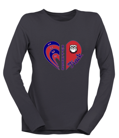 Richmond Bulldogs Heart Track Women's Premium LS T-Shirt