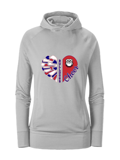 Richmond Bulldogs Heart Cheer Women's Hoodie
