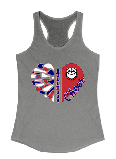 Richmond Bulldogs Heart Cheer Women's Tank Top