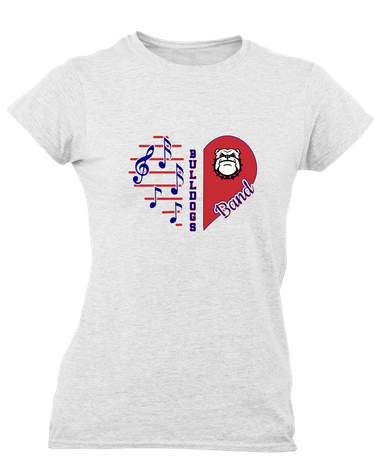 Richmond Bulldogs Heart Band Women's Premium SS T-Shirt