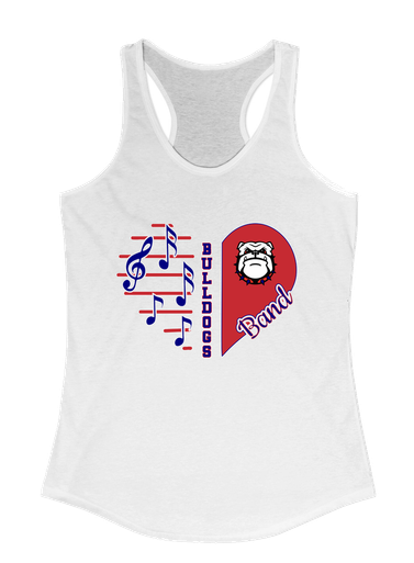 Richmond Bulldogs Heart Band Women's Tank Top