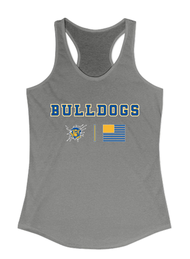 Kingman Bulldogs Team Colors Flag Women's Tank Top