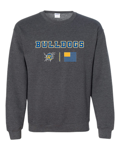 Kingman Bulldogs Team Colors Flag Men's Sweatshirt
