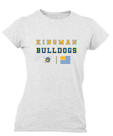 Kingman Bulldogs Spirit Flag Women's SS T-Shirt