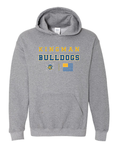 Kingman Bulldogs Spirit Flag Men's Hoodie