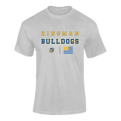 Kingman Bulldogs Spirit Flag Men's SS T-Shirt
