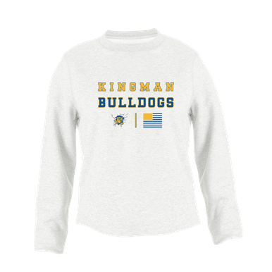 Kingman Bulldogs Spirit Flag Women's Sweatshirt