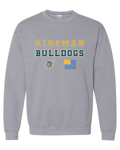 Kingman Bulldogs Spirit Flag Men's Sweatshirt