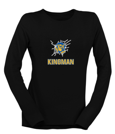 Kingman Bulldogs Mascot #2 Women's Premium LS T-Shirt