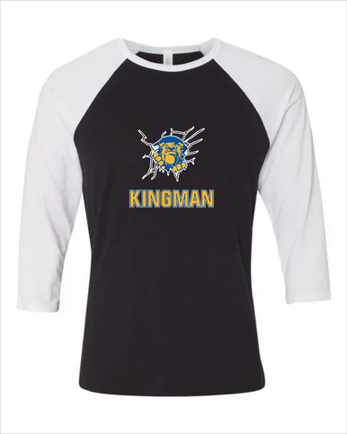 Kingman Bulldogs Mascot #2 Women's Baseball T-Shirt